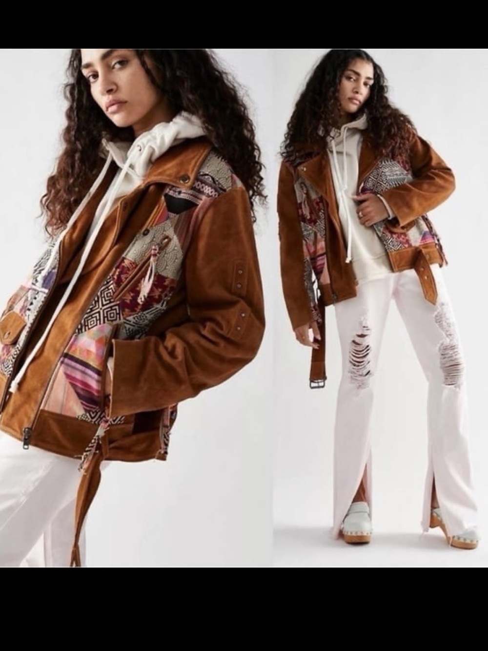 NWOT We The Free Vintage Style Cow Leather Jacket. S. Rare! $950 - Picture 10 of 15
